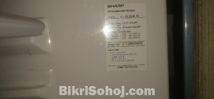 SHARP Refrigerator-Freezer (বিক্রয় বিজ্ঞপ্তি)